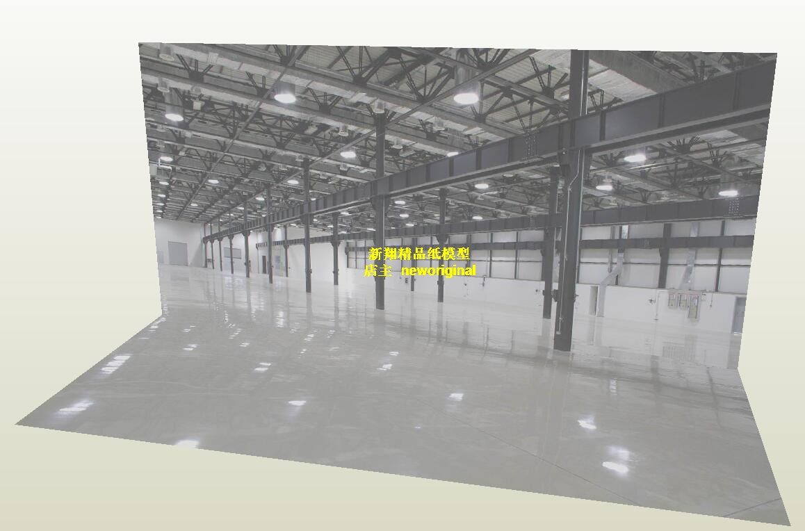 1比6 12 18蝙蝠侠工厂仓库停车库道路兵人车模汽车场景模型背景纸