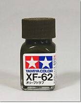 正品田宫TAMIYA 模型油漆工具 珐琅漆油性漆XF-62消光橄榄褐80362