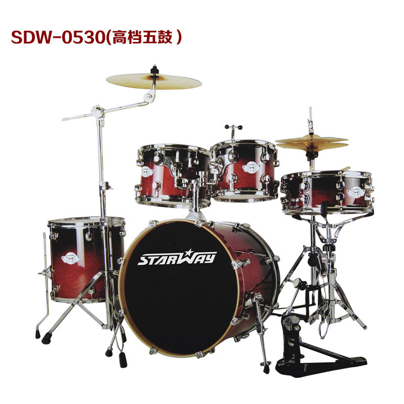 2019斯达威SDW-0526 架子鼓爵士鼓 培训教学成人五鼓配凳子架子鼓