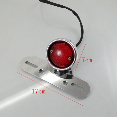 机车配件哈雷巡航哈雷机车改装金属覆古LED尾灯车牌煞车灯后尾灯