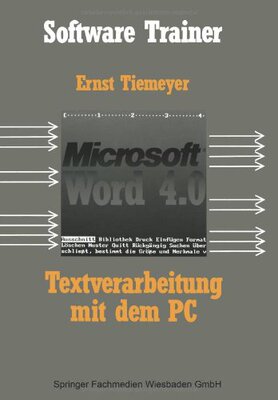 【预售】Textverarbeitung Mit Microsoft Word 4.0 Auf Dem PC