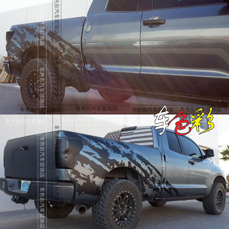 福特猛禽神骐拓陆者域虎皮卡车贴