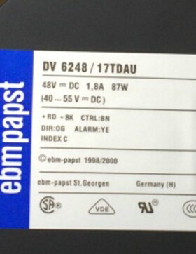 原装德国ebmpapst 散热风机DV6248/17TDAU 48V 87W 4线 轴流风扇