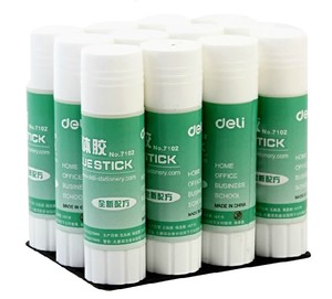 Deli/得力7102固体胶 环保胶棒 手工胶 办公固体胶21g克 中号