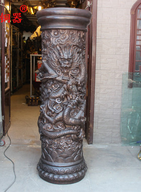 黄铜专业风生产加工盘龙柱