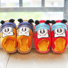 Pantoufles enfants en suède pour hiver - semelle plastique - Ref 987022 Image 10