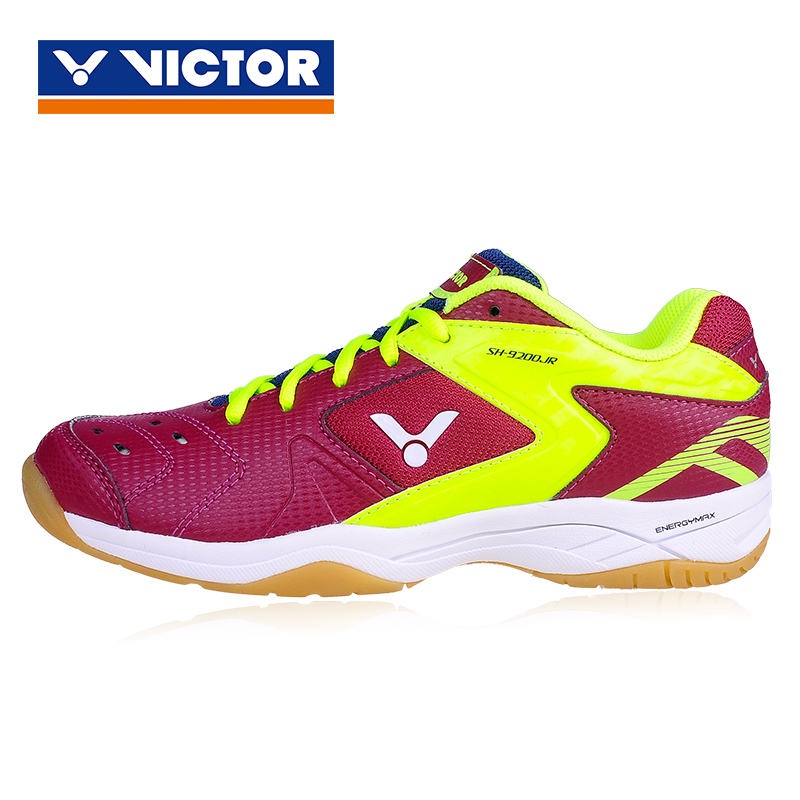 Chaussures de Badminton enfant MYSPORTS 9200JR EF bleu et jaune - Ref 863341 Image 1