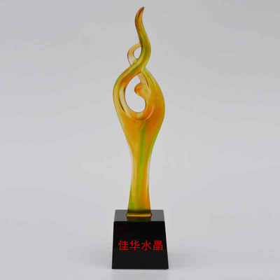 琉璃水晶奖杯奖牌定制 客户合作伙伴 公司活动商务礼品