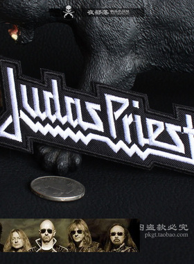Judas Priest重金属激流摇滚黑金女生刺绣布贴标徽章牛仔补丁