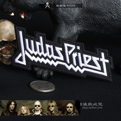 Judas Priest重金属激流摇滚黑金女生刺绣布贴标徽章牛仔补丁