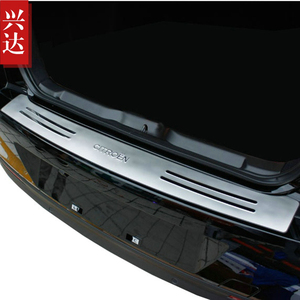 适用于2012-16款雪铁龙世嘉三厢不锈钢后踏板 C-Quatre外置后护板