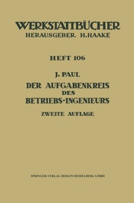 【预订】Der Aufgabenkreis Des Betriebs-Ingenieurs