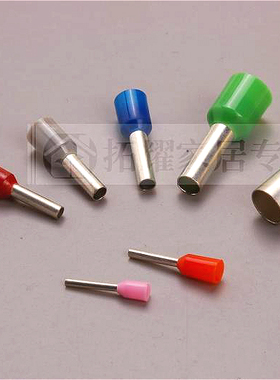 出口型欧式管型端子CE010010 针形端子 E1010插针 1平方线 100只