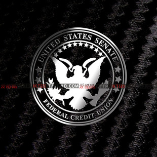 美国USA参议院logo 手机金属贴 note2 苹果 小米贴纸