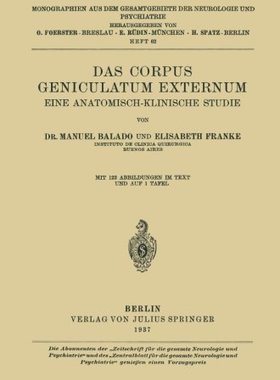 【预订】Das Corpus Geniculatum Externum Eine...