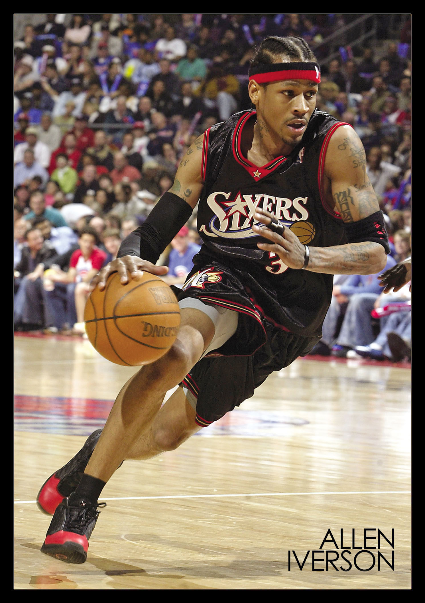 艾弗森海报定制 阿伦艾佛森nba篮球周边全明星球星装饰挂画l1179b