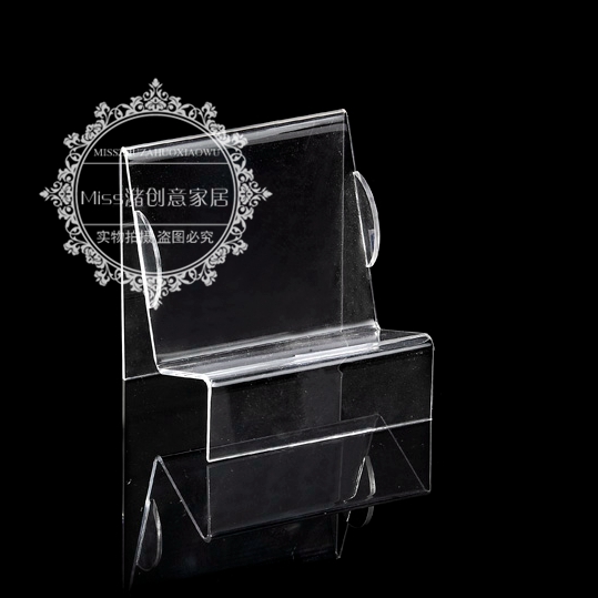 创意桌面亚克力透明钱包数码产品护肤品首饰展示架陈列架可定做