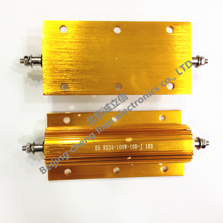 全新大功率铝壳电阻RX24-100W系列 RX24-100W 3R 尺寸98*49*26