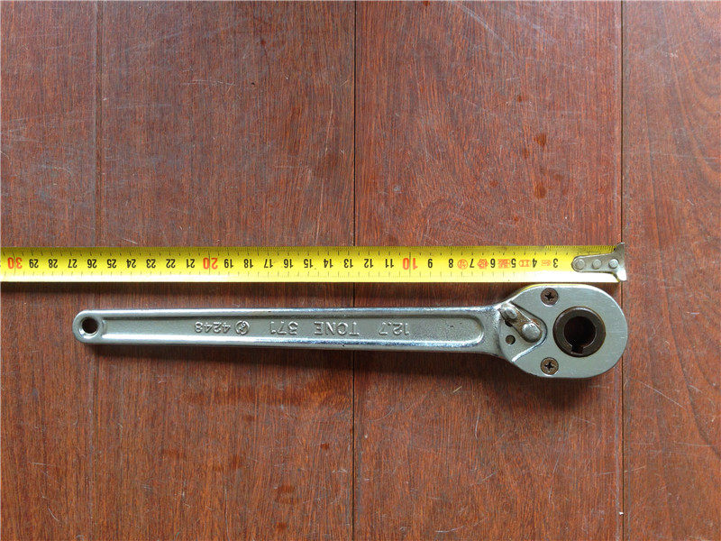 二手日本进口棘轮快速扳手特殊型圆口带槽直径14mm重约0.45kg