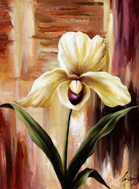 鲜花花卉油画海报定做 鲜花花卉 油画花卉写真 客厅装饰画Y4002C