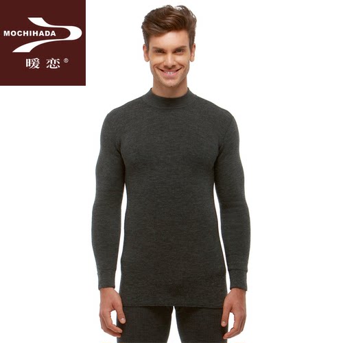 拉毛WA05基本厚半高领男士上衣