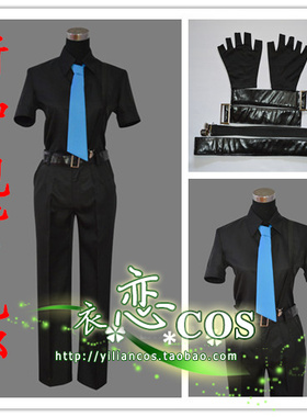 暗杀教室cos潮田渚cosplay动漫服装 12话封面黑色战斗礼服 特价