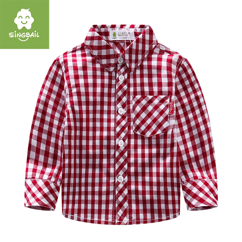 Chemise garcon SINGBAIL à manche longue - Ref 2082444 Image 1