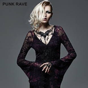 ╋魔叹╋ PUNK RAVE 哥德贵族晚宴GOTHIC玫瑰花珠串颈环项链 S157