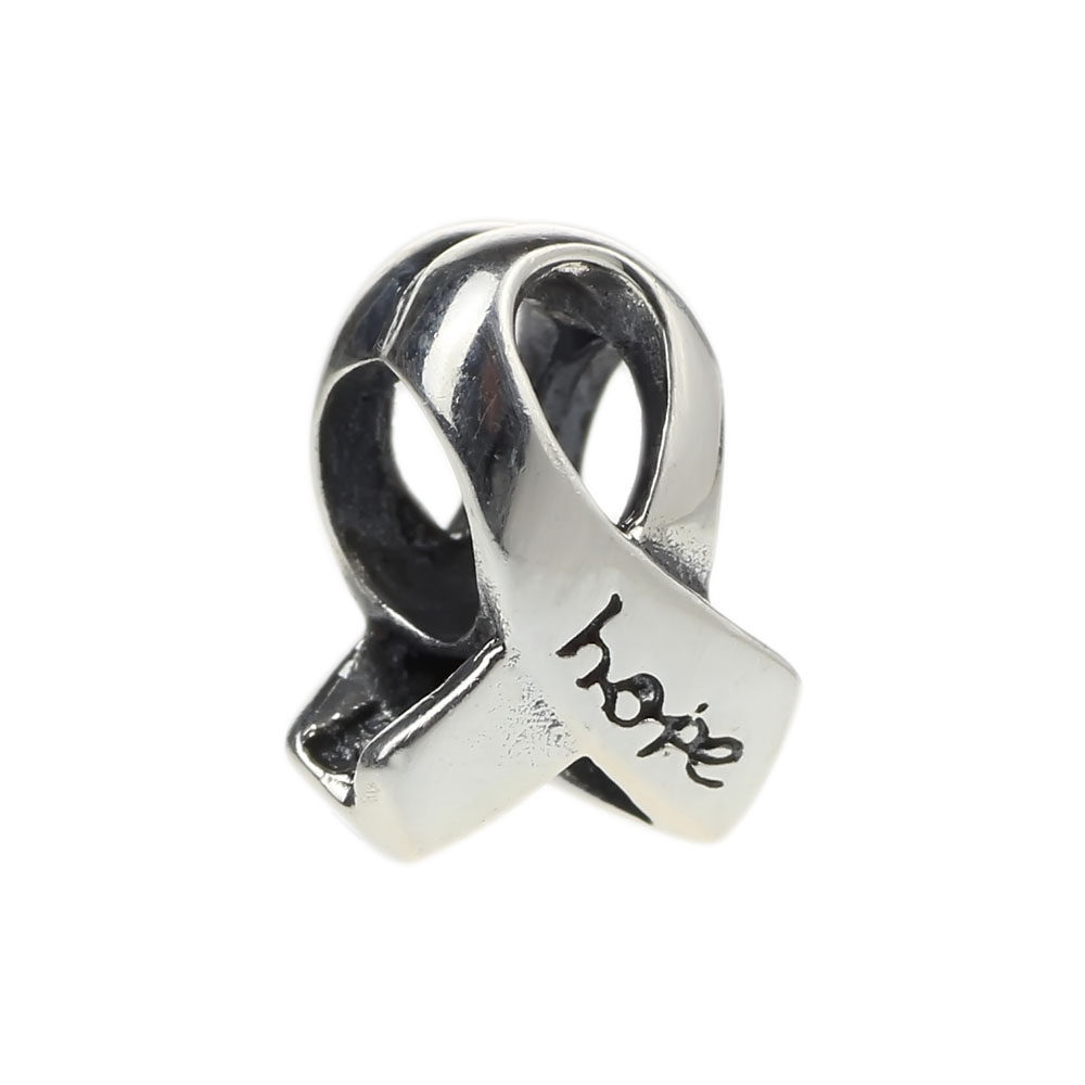 925纯银爱心红十字标志希望象征银饰手项链坠配件挂件铸件欧美风