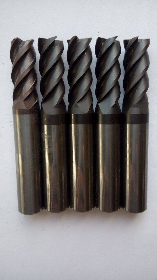 二手进口9成新整体合金铣刀钨钢铣刀单数立铣刀7mm 11mm涂层