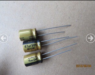100只=120元 尼吉康 电解电容器 nichicon 47UF 50V FG fine gold