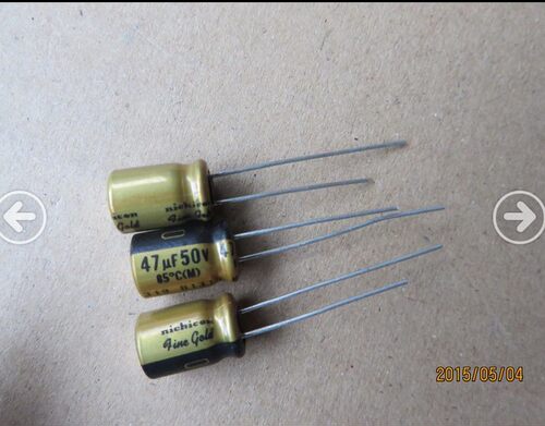 100只=120元 尼吉康 电解电容器 nichicon 47UF 50V FG fine gold