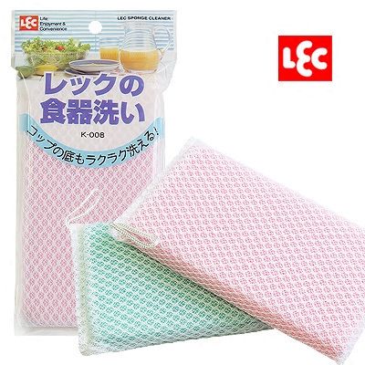 日本LEC正品 厨房起泡网百洁布网绒洗碗海绵洗碗布洗碗巾洗碗绵