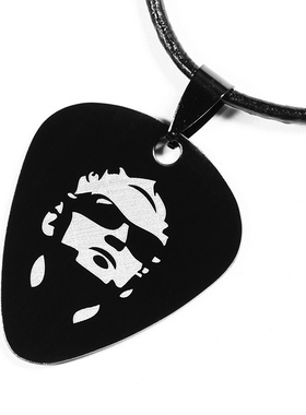 吉他拨片钛钢拨片项链吊坠挂坠礼物可DIY定制林肯公园Linkin Park