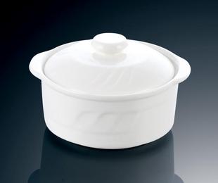 酒店餐具镁质白瓷餐具陶瓷汤窝锅炖碗带盖迷你汤盅美晨汤盅