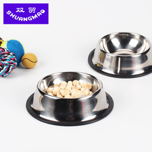 不锈钢狗狗碗 宠物碗 宠物猫咪碗 防破粮食盆 狗盆 防滑宠物猫碗