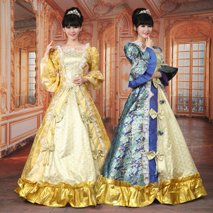 新款欧式宫廷装高档女宫廷服朱丽叶服装舞台话剧演出服装摄影写真