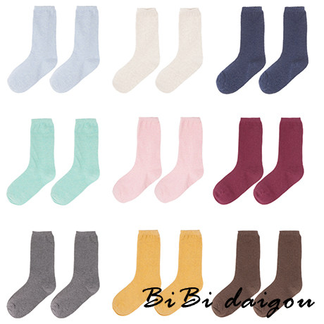 满68元包邮 韩国代购糖果色复古色系学院女韩版长款袜堆堆袜BL27