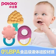 Khoai tây nhỏ bé massage teether mol mol silicone phim hoạt hình bé mọc răng cắn đồ chơi trẻ em - Gutta-percha / Toothbrsuh / Kem đánh răng