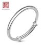 Bạc cũ bạc nữ mô hình bạc sterling vòng đeo tay bạc có thể đẩy và kéo điều chỉnh 999 đầy đủ bạc sáng bóng nhiều ký tự bạc - Vòng đeo tay Cuff vòng pandora pnj