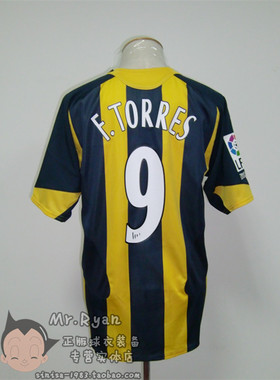【05-06 马德里竞技 / 马竞 客场球衣 9号 托雷斯 连球员版臂章】