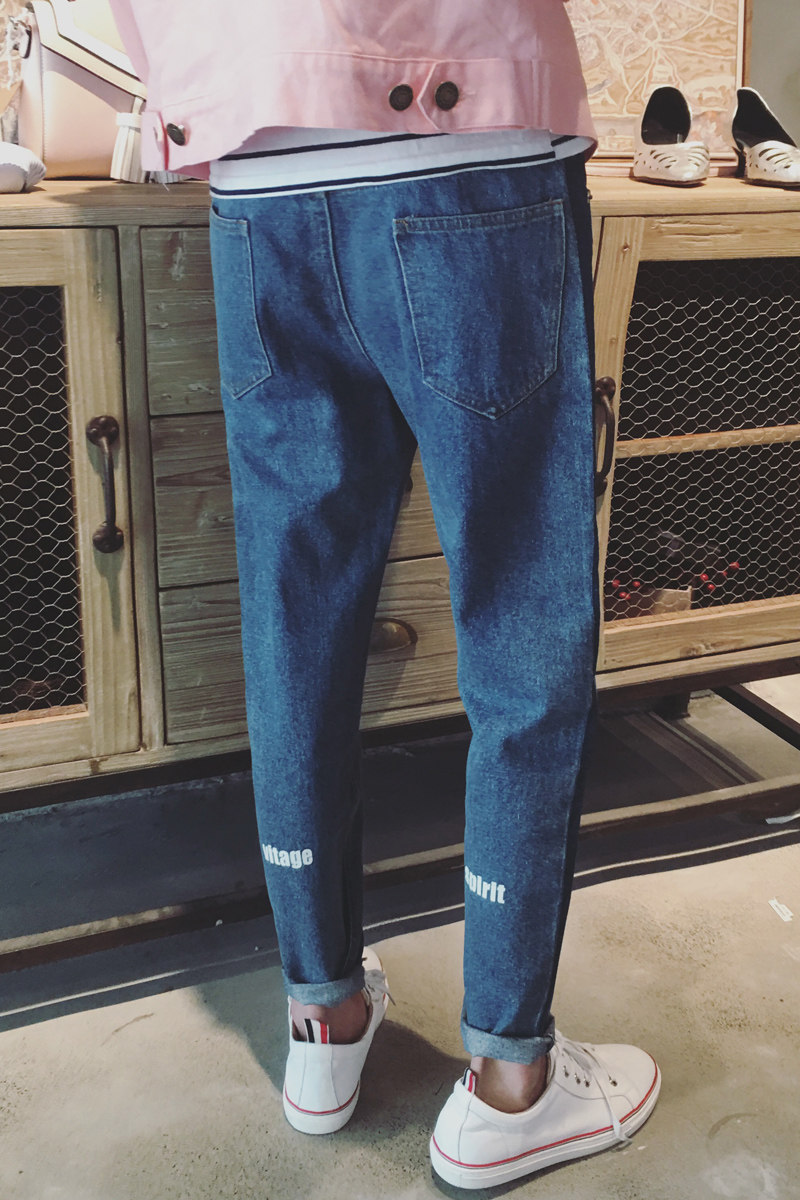 Jeans pour jeunesse droite en vrac en coton pour automne - Ref 1482142 Image 6