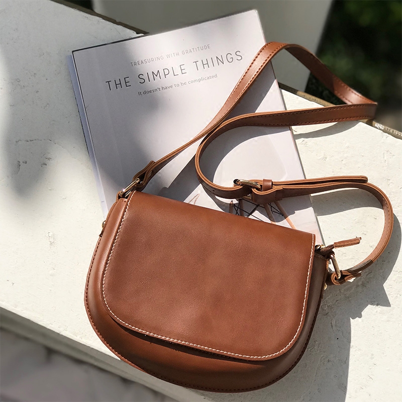 INCA Retro Saddle bag Semicircle One shoulder Messenger Simplicity Versatile girl Satchel Korean Edition 2018 new patternin the Leather/Lady bags/Men's bag, Ms. bags  category - from Buy2taobao.com to provide professional Taobao agent buy service