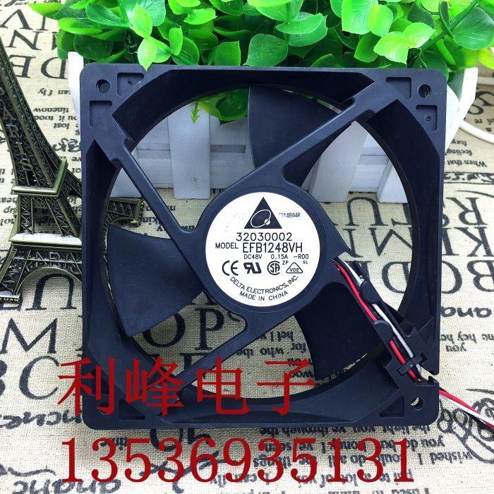 台达 12CM 12025 48V 0.15A 机工业散热风扇 EFB1248VH