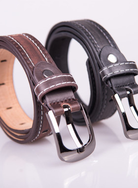 男女装饰休闲儿童腰带男童学生礼服黑色皮带中小童青少年军训裤带