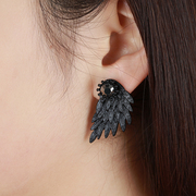 European ornament earrings fashion punk retro fashion Korean Wild Wings Angel Wings earrings