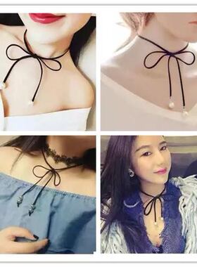 choker绑带蕾丝脖子饰品明星同款