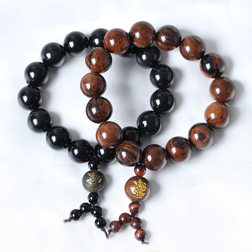 金丝红曜石属牛属虎虚空藏菩萨守护神肖牛虎人的本命佛手链