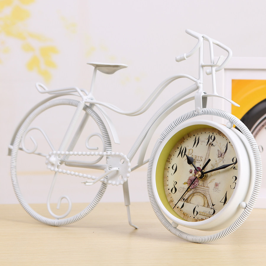 MODERN CREATIVE GRANDFATHER CLOCK IRON ART SITTING CLOCK CLOCK QUARTZ CLOCK VINTAGE FASHION SILENT LIVING ROOM CLOCK