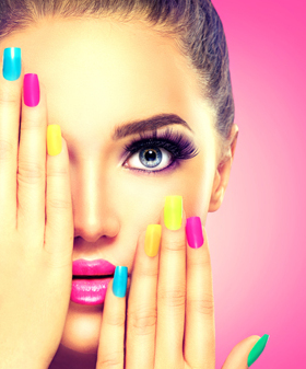 美甲海报 美甲美容美妆美女海报 贴画挂画宣传画来图定做S3150B